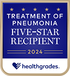 Healthgrades 5 Star Recipient - Treatment of Pneumonia